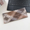 Bandeau large à carreaux marron classique en tissu pour la coiffure quotidienne fitness - 9# Plaid Khaki