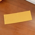 Elastic ribbed knit yoga headband in vibrant ginger yellow color for women - Yellow