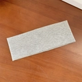 Elastic grey ribbed knit headband for yoga and sports, stylish wide-brim design for women - Light Gray
