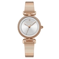 Elegante reloj de mujer en oro rosa con esfera minimalista y correa de eslabones - 1561fy Rosa Plata
