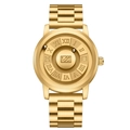 Orologio magnetico minimalista in oro con numeri romani e cinturino in metallo - Oro