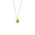 Vintage-Stil 18K vergoldete Halskette mit Kugelform-Kette und einem S-Buchstaben-Anhänger - S