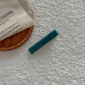 Dettaglio della clip per capelli in acetato verde scuro con trama marmorea su stoffa - 3# Verde Smeraldo