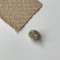 Mini molletta per capelli in acetato con texture marmo grigio per acconciatura - Grigio