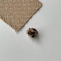 Mini molletta per capelli in acetato con motivo tartarugato marrone per acconciature - Tartarugato Chiaro