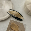 Minimalist black and brown marble acetic acid shark clip for elegant hair styling - New Malt Color