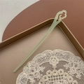 Bacchetta per capelli minimalista in finta giada verde chiaro con design a nuvola - Come desideri / Verde
