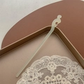 Épingle à cheveux blanche minimaliste avec motif Ruyi pour tenue Hanfu - Long Kui / Vert
