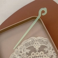 Pic à cheveux minimaliste vert clair translucide avec motif crochet Ruyi élégant - Tirer la lune / Vert