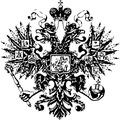 Macro view of intricate Russian double-headed eagle emblem engraving on the ring - Pattern 3