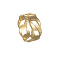 Δαχτυλίδι αλυσίδα Cuban link 8mm από γυαλισμένο ανοξείδωτο ατσάλι σε χρυσό χρώμα για άνδρες - US 6 / Χρυσό