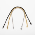 Three-color minimalist stainless steel rope chain bracelets with secure lobster clasps - 3-Color Set (20cm)