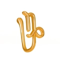 U-shaped non-piercing gold nose ring featuring the Virgo zodiac symbol design - Capricorn