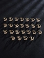 Anello dorato regolabile con foglie di zircone e lettere A-Z per un look unico - Lettera A / Oro