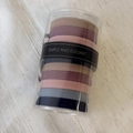 Set aus langlebigen, hochelastischen geflochtenen Haargummis in Morandi-Farben im Fass - Glatte Morandi Farben