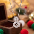 Silver letter X pendant necklace with baguette-cut zircons on a delicate box chain - Letter X