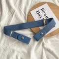 Cintura elastica regolabile senza fibbia in blu per jeans e abbigliamento - Denim Blu Chiaro