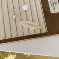 Pink acetate hair clip with sparkling rhinestones and golden metal duckbill base - Creamy Apricot Rhinestone