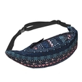 Bauchtasche mit böhmischem Geometriemuster und verstellbarem Gurt für Outdoor-Aktivitäten - Böhmischer Geometrischer Druck (yab908)