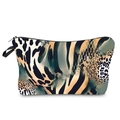 Detailansicht der Mehrzweck-Kosmetiktasche mit Leopardenmuster und Reißverschluss - Leopardenmuster (hzb972)