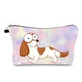 Trousse de toilette étanche avec motif corgi et fermeture éclair pour l'organisation - Motif de Chien Corgi de Dessin Animé (hzb1070)