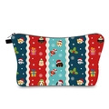 Waterproof Christmas makeup bag with cartoon dog prints and festive holiday patterns - Cartoon Christmas Dog (hzb1229)