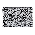 Neceser de maquillaje portátil con estampado de leopardo y cremallera en fondo blanco - Estilo Estampado de Leopardo (fxhzb785)