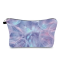 Waterproof dandelion print travel cosmetic bag with purple gradient and zipper closure - Gradient Purple (hzb1252)