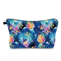 Waterproof travel cosmetic bag featuring a colorful watercolor firefly and galaxy print - Firefly Star Jar (hzb1265)