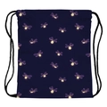 Donkerblauwe rugzak met trekkoord en lichtgevend vuurvliegpatroon voor buitenreizen - Donkerblauwe Stijl (skd29125)