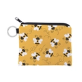 Mini monedero impermeable con lindo estampado de abejas y llavero para uso diario - Estilo de Estampado de Abeja (lqb3322)