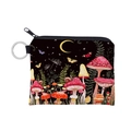 Monedero impermeable con estampado de setas y llavero con diseño de bosque nocturno - Estampado de Seta Colorido (lqb3312)