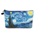 Neceser portátil de Van Gogh La Noche Estrellada con cremallera para viaje y aseo - Patrón de Noche Estrellada de Van Gogh (hzb1360)