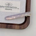 Elegant lavender marble acetate hair clip with golden metal base and French Paris design - Mermaid Purple