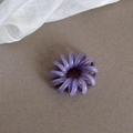 Vibrant purple elastic spiral telephone wire hair tie for high stretch durability - Purple