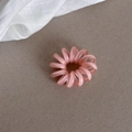 Pink spiral telephone wire hair tie with high elastic resin material and glossy finish - Light Pink