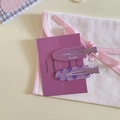 Lot de 2 jolies barrettes violettes à motif raisin sur carte décorative pour femmes - Raisin charnu