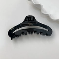 Eleganter schwarzer Haarklammer aus Acetat mit goldener Aufschrift und ergonomischem Design - Schwarz