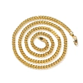 Classic Miami Cuban chain necklace in gold finish with a secure lobster clasp - 5mm*70cm (Copper) / Gold