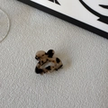 Cute acetate tortoise shell bunny hair claw clip in a classic leopard print finish - Butterfly Design / Light Tortoiseshell