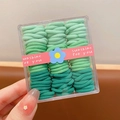 Coleteros elásticos verde degradado para niñas en caja con diseño de sol brillante - Green System