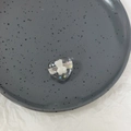 Barrette cœur Y2K en résine avec ours blanc et étoiles colorées à l'intérieur - Ours avec cœur