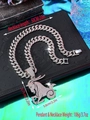 Hip hop silver Capricorn zodiac necklace with iced out crystal pendant on Cuban chain - Capricorn / Pendant Only / Silver