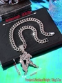 Silver iced out Cuban link chain with a sparkling diamond bodybuilder muscle man pendant - Aquarius / Pendant Only / Silver