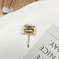 Minimalist polished golden ponytail hook hair accessory with sleek metallic finish - 9#Gold