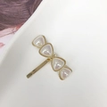Elegante fermaglio per capelli dorato con pietre di opale triangolari a forma di farfalla - Stile Quattro Cuori Oro