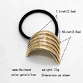 Specifiche dettagliate sulle dimensioni per l'elastico per capelli in metallo a U - Triangolo Oro (518-2)