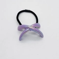 Élastique à cheveux noir avec ornement tendance en forme de X dégradé violet nacré - Purple Gradient (11)