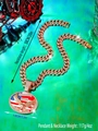 Collana cubana hip hop placcata oro con ciondolo aquila americana e cristalli lucidi - Oro (Ciondolo e Catena)