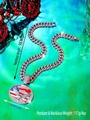 Collana hip hop cubana da 50cm con grande ciondolo aquila americana e brillanti - Argento (Ciondolo e Catena)